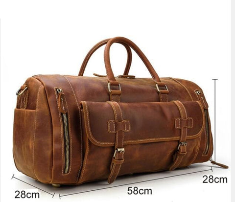 Vintage Reisetasche aus Leder für Herren