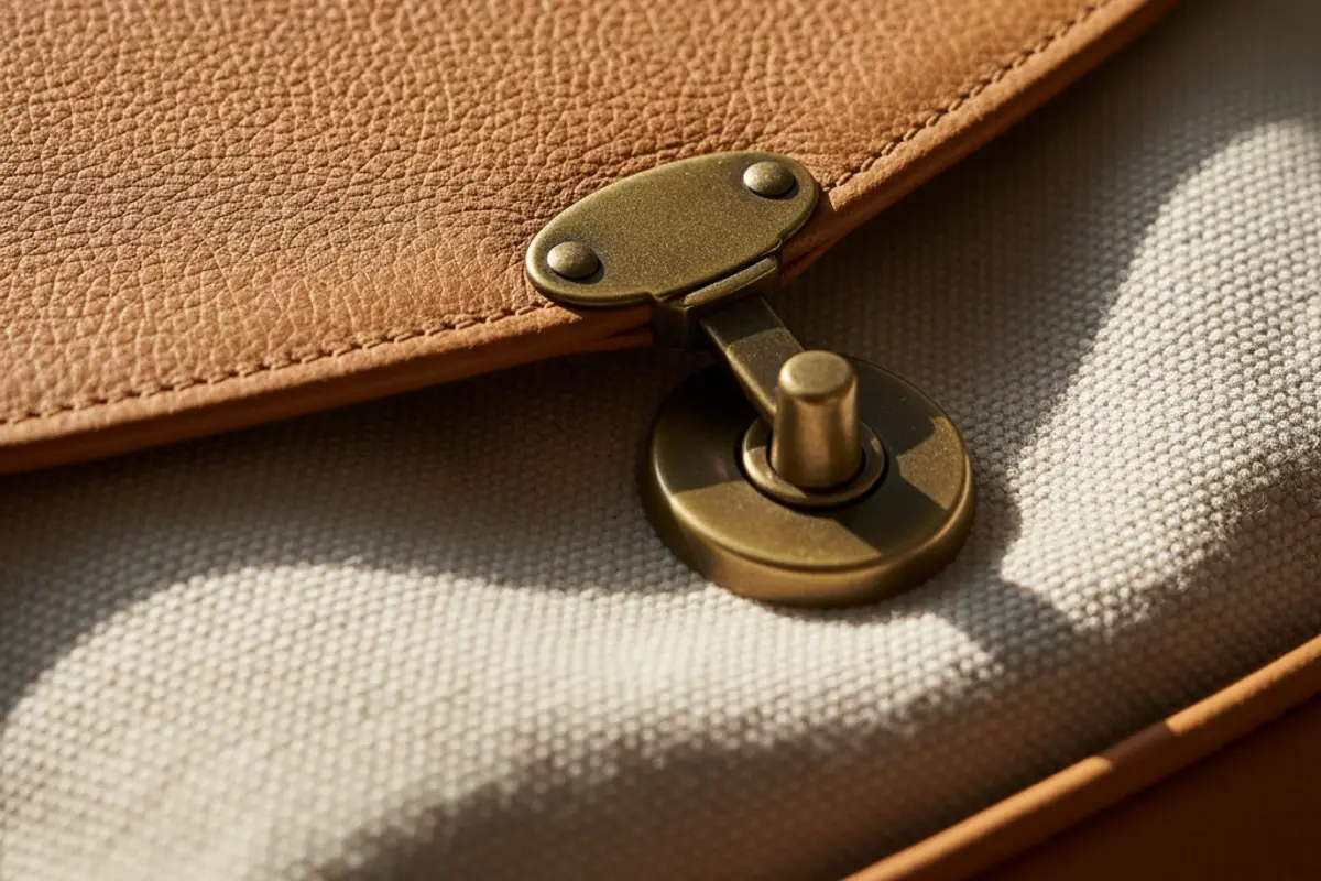 Detail : commute urbain — bandoulière cuir et sac à dos technique